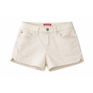 UNIONBAY Off-White Denim Shorts Womens Cuffed Hem Cotton Casual Summer Size 15